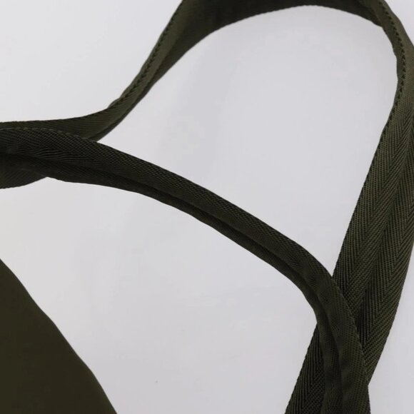PRADA Backpack Nylon Khaki Silver Auth 150289 main image 8